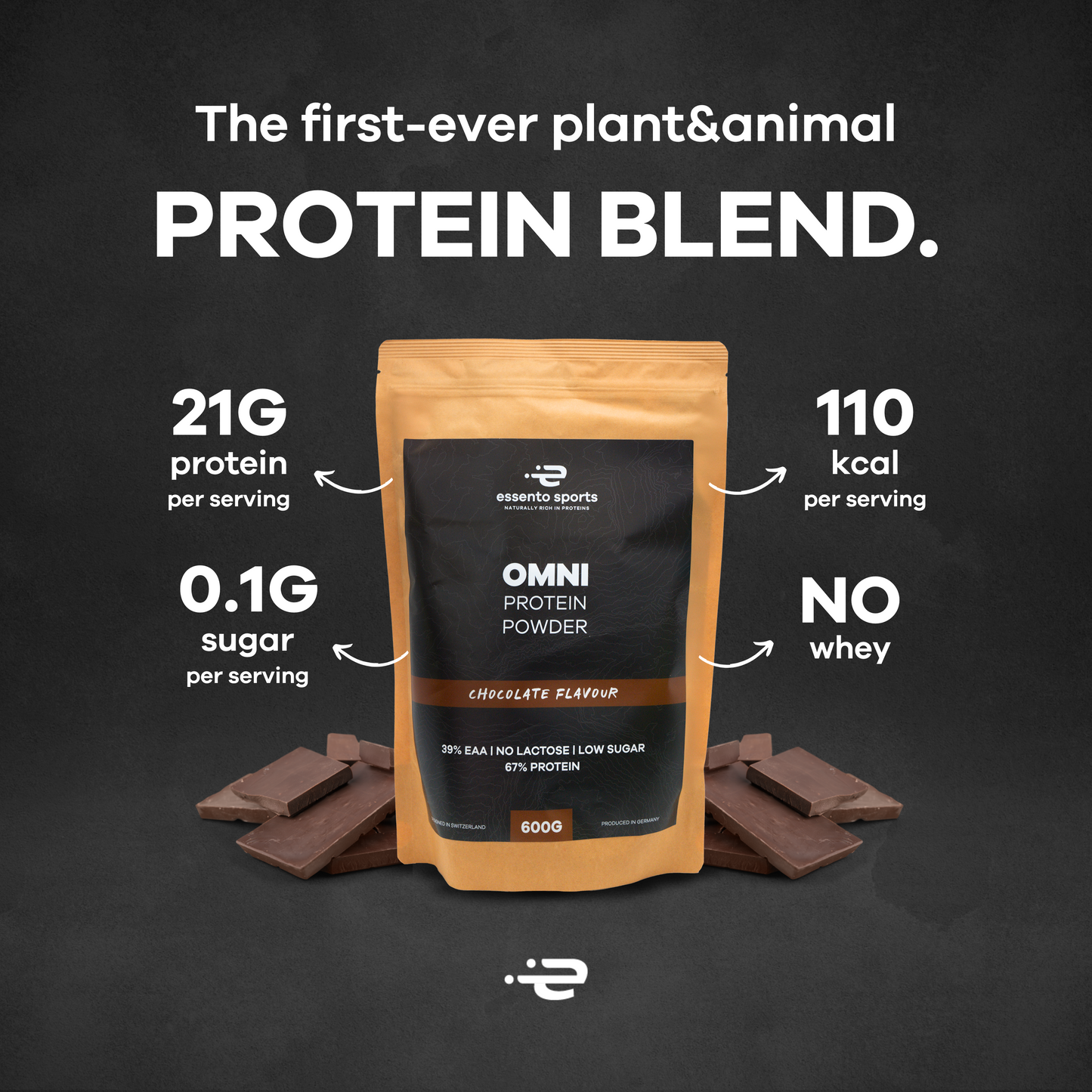 Essento Sports - Omni Protein Powder - Chocolate